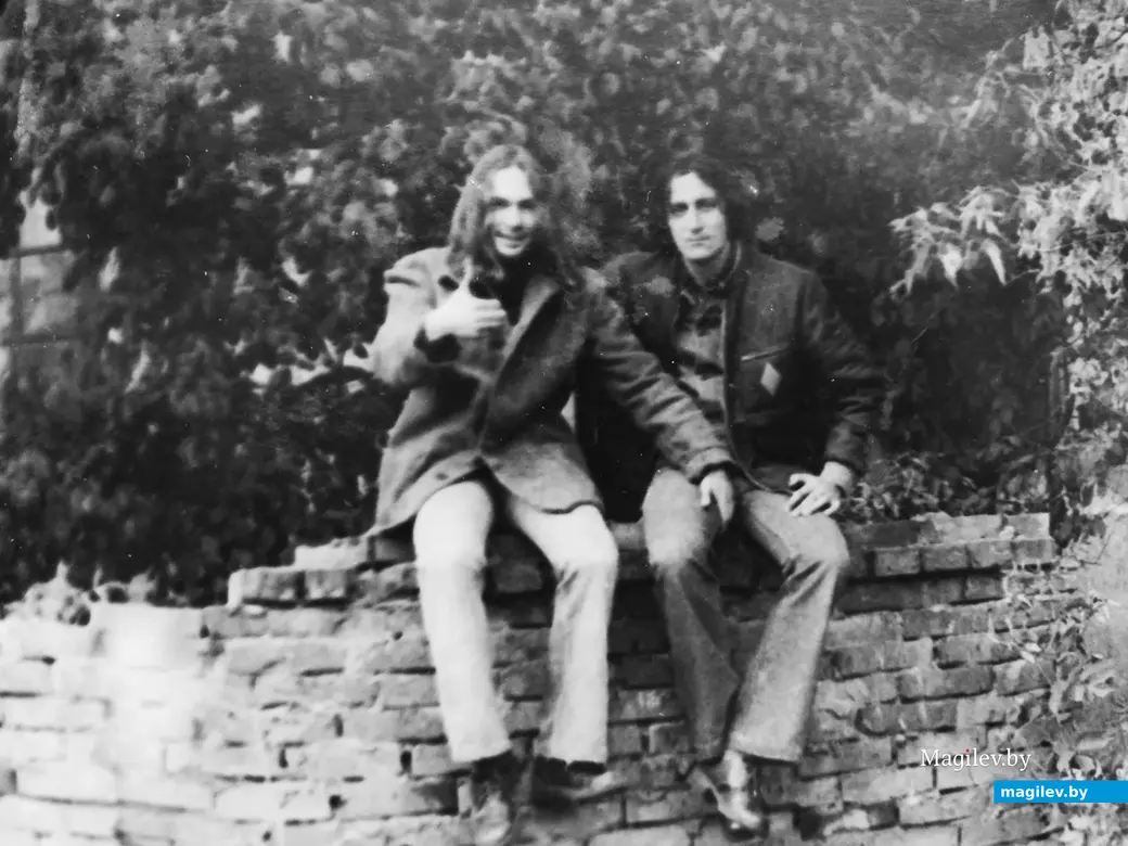 Слава Кот (слева) и Любомир. Могилев, 1970-е годы.