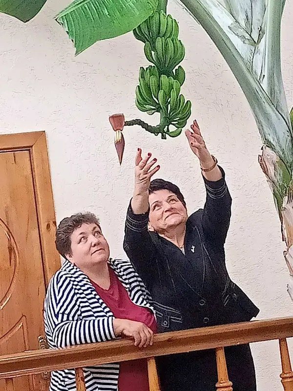 В «Агрокомбинате «Заря» Могилевского района вырастили бананы. Фото предоставлено Галиной Макар.