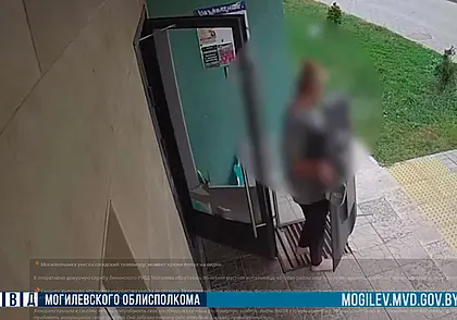 Могилевчанка унесла соседский телевизор, момент кражи попал на видео