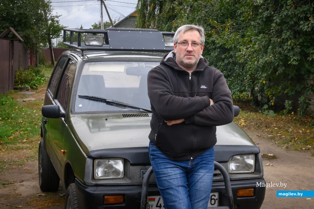 07.10.2023. Дмитрий Костян и его вездеход на базе серийного автомобиля «Ока»
