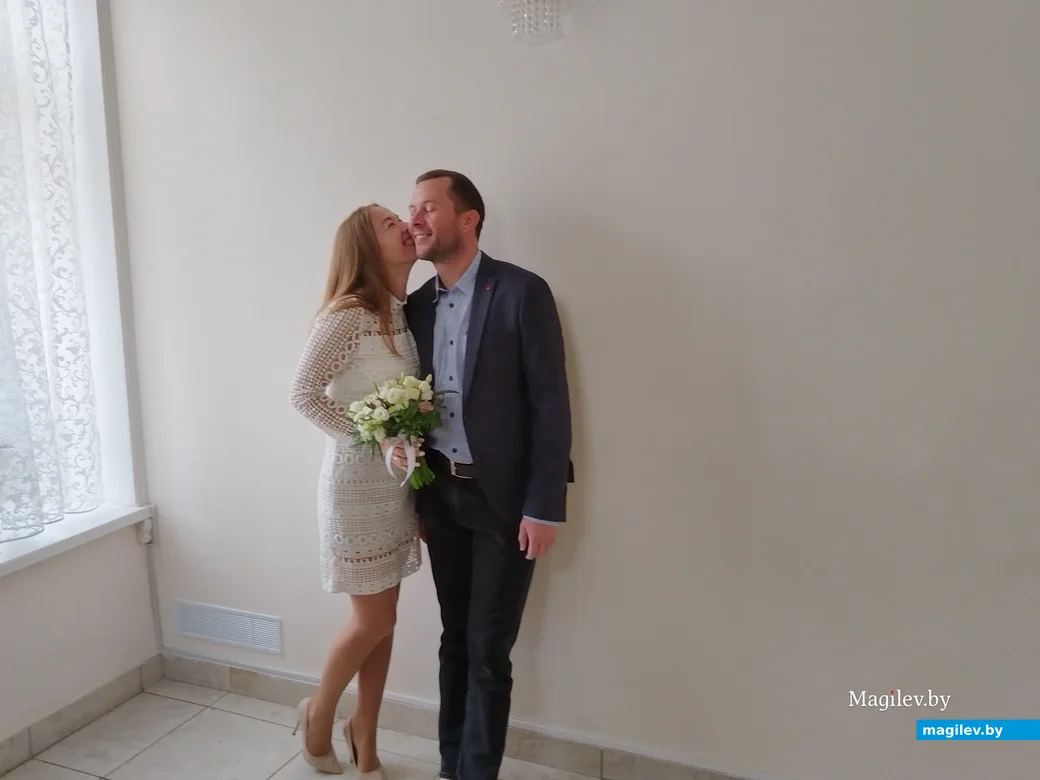 ЗАГС, Могилев, 2023 г. Екатерина и Андрей Луриковы.