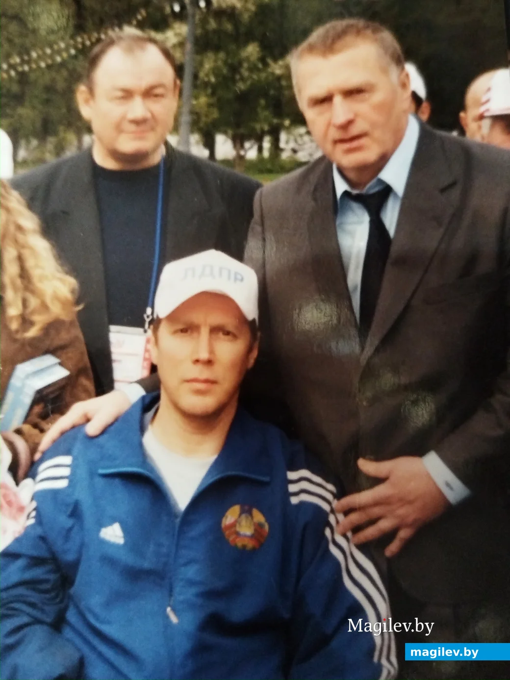 Олег Юрков с российским политиком Владимиром Вольфовичем Жириновским . 2005г.