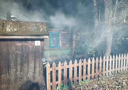 Пожар в Климовичском районе: дом горел, а хозяин крепко спал