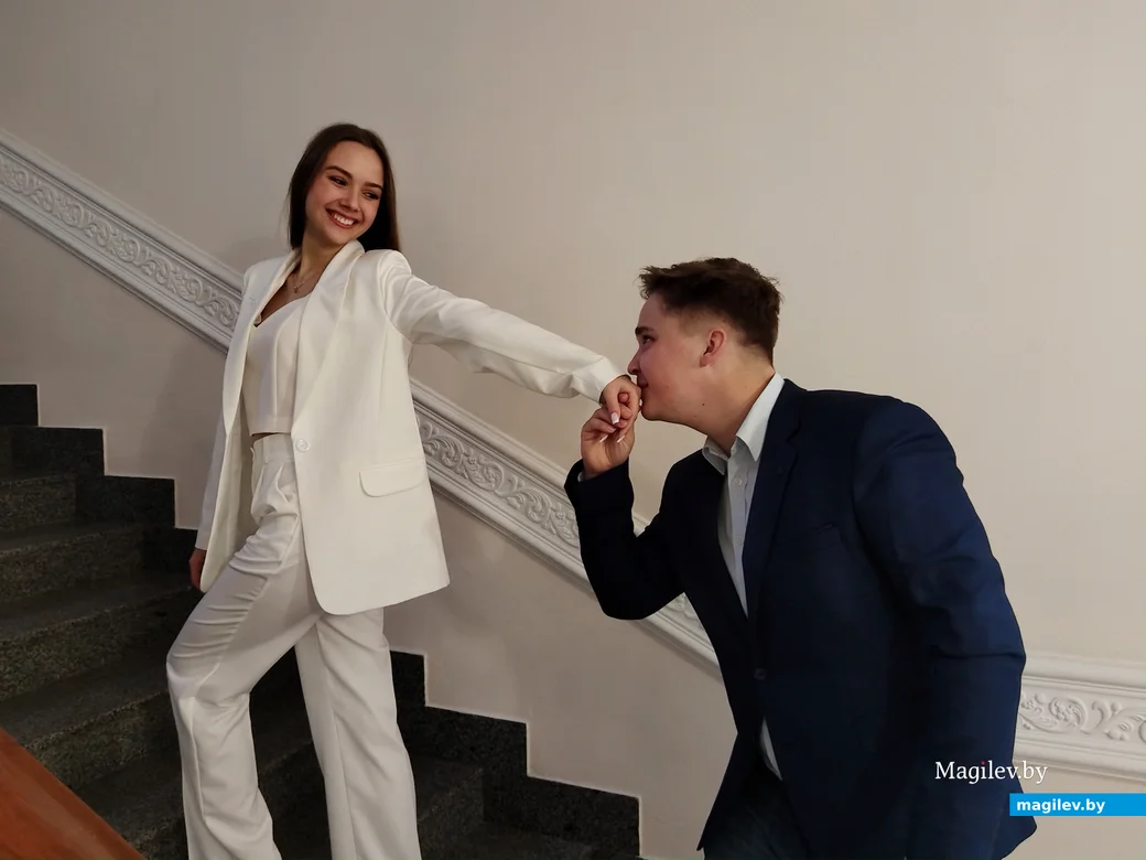 ЗАГС, Могилев. 20.10.2023 г. Максим Жилач и Виктория Ворончук. «Я заболею – она мне булочки принесет».