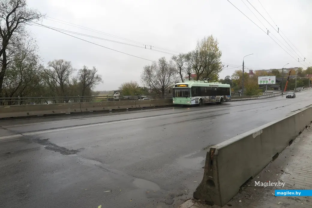 23 октября 2023 г. Могилев. Движение по мосту на Челюскинцев открыто!