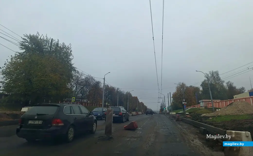 Октябрь 2023 г. Могилев. Мост на Шмидта перекроют аж до Нового года.