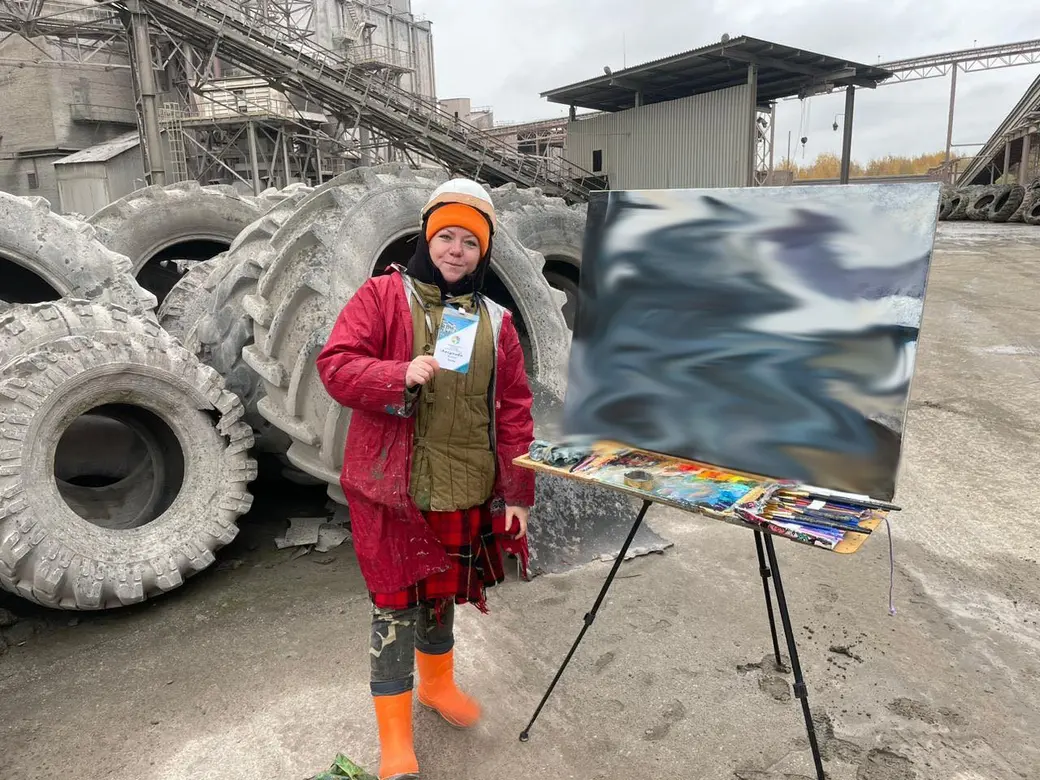 Участники, проходящего в Могилеве пленэра по живописи, знакомятся с Могилевщиной. Фото предоставлено Могилевским областным художественным музеем имени Павла Масленикова.