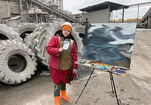 Участники, проходящего в Могилеве пленэра по живописи, знакомятся с Могилевщиной. Фото