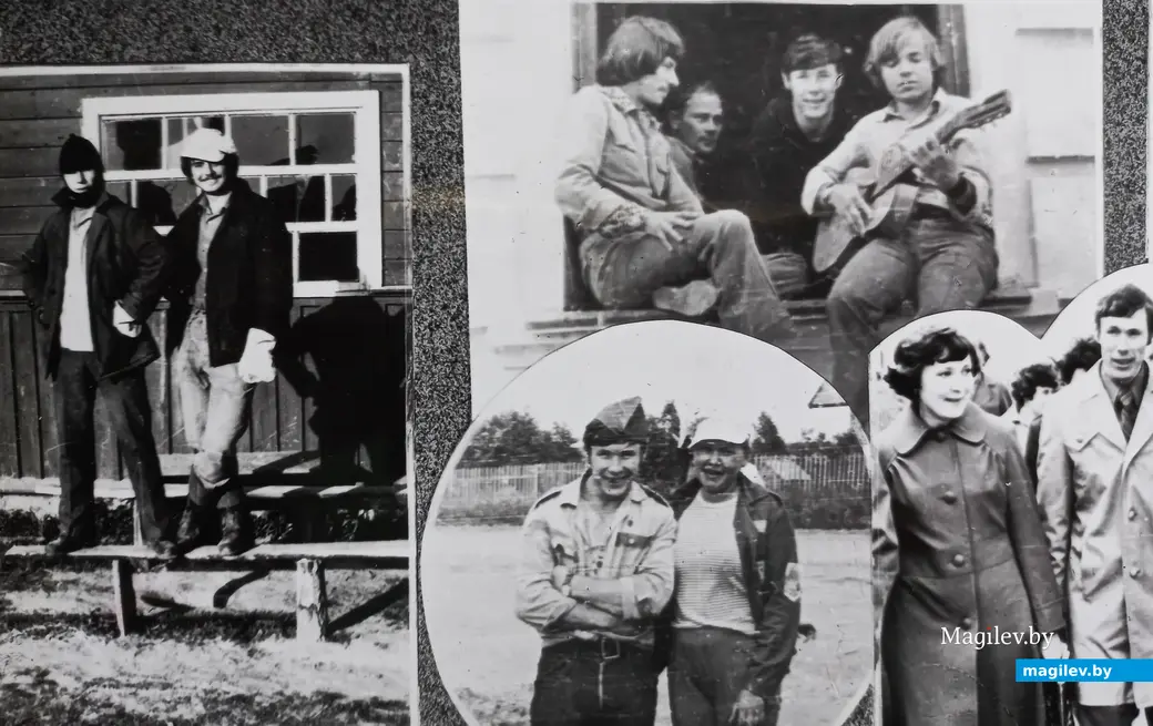 Фрагмент альбомной страницы. Могилевский государственный педагогический институт, педагогический факультет, будущие учителя начальных классов. Могилев, 1978 г.