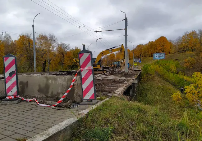 Какой же мост по пр. Шмидта ремонтируют в Могилеве? Оказывается, это ремонт путепровода