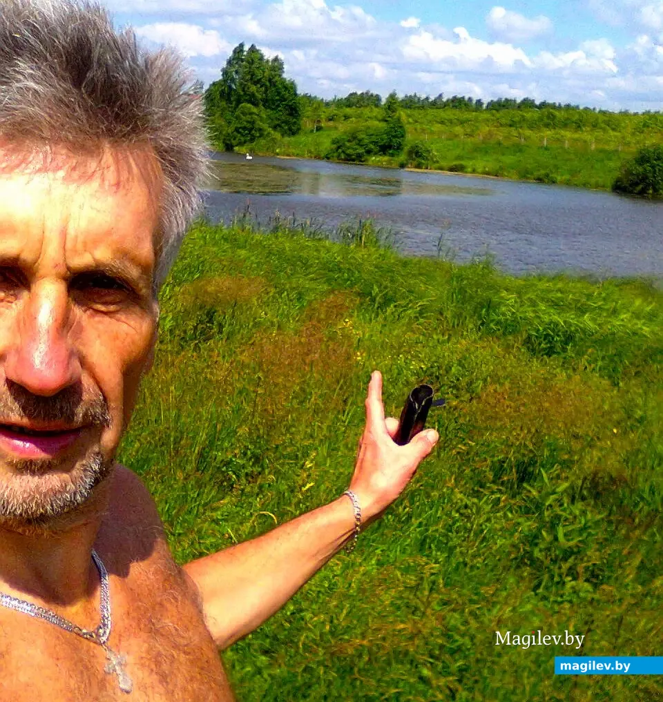 Перед заплывом. Пашковское озеро. Могилев, 2014 г.