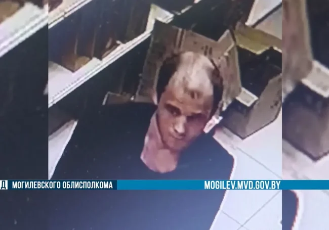 В Могилеве в розыск объявлен мужчина: его зафиксировали камеры наблюдения в магазине