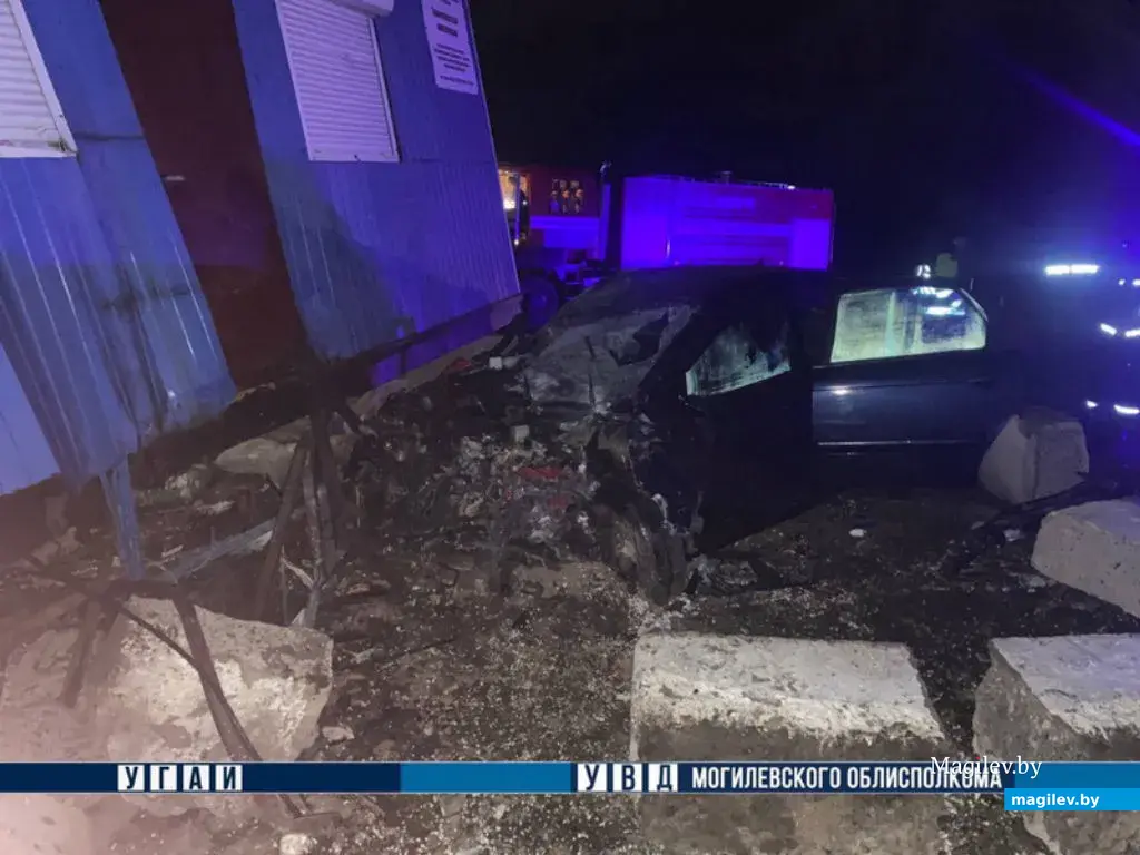 Фото с места ДТП в Климовичском районе. 29.10.2023 г.