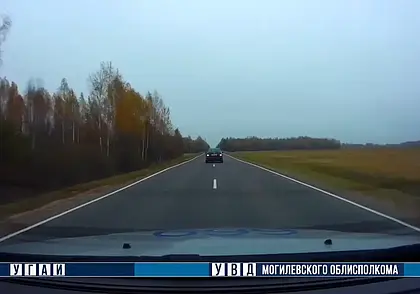 Сотрудники ГАИ устроили погоню за нетрезвым водителем в Хотимском районе (видео)
