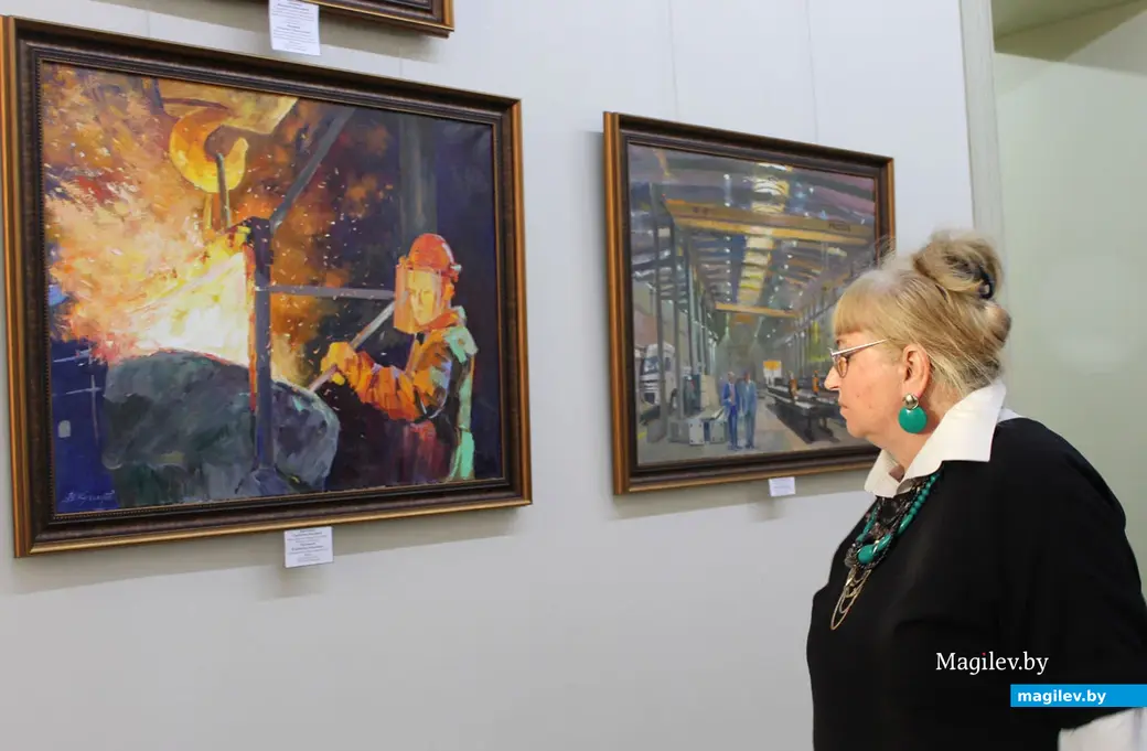 Выставка «Могилевщина индустриальная». Могилевский областной художественный музей имени Павла Масленикова. Могилев, 30 октября 2023 года.