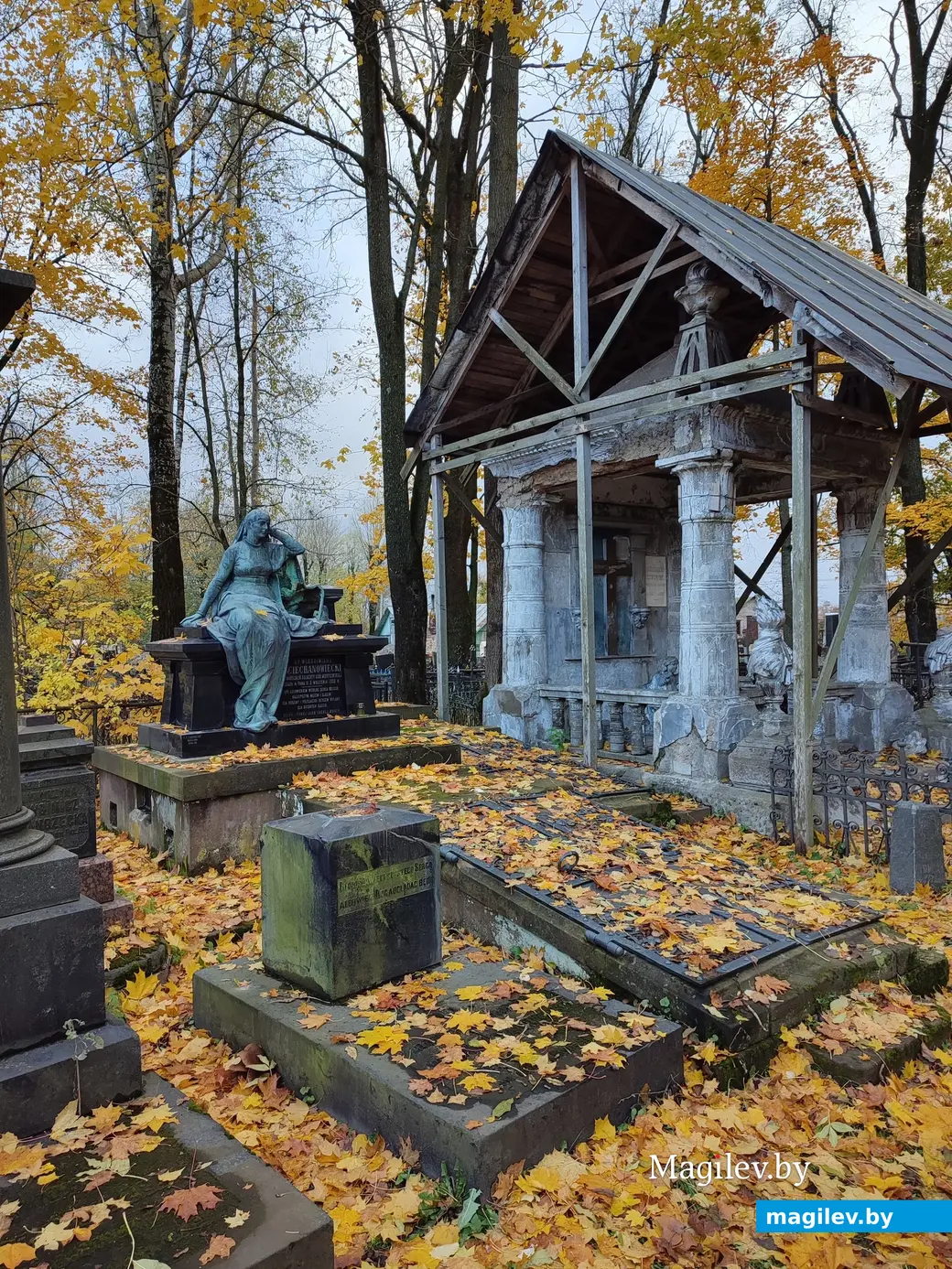 Польское кладбище в Могилеве. 29.10.2023 г. Фамильный склеп Жуковских.