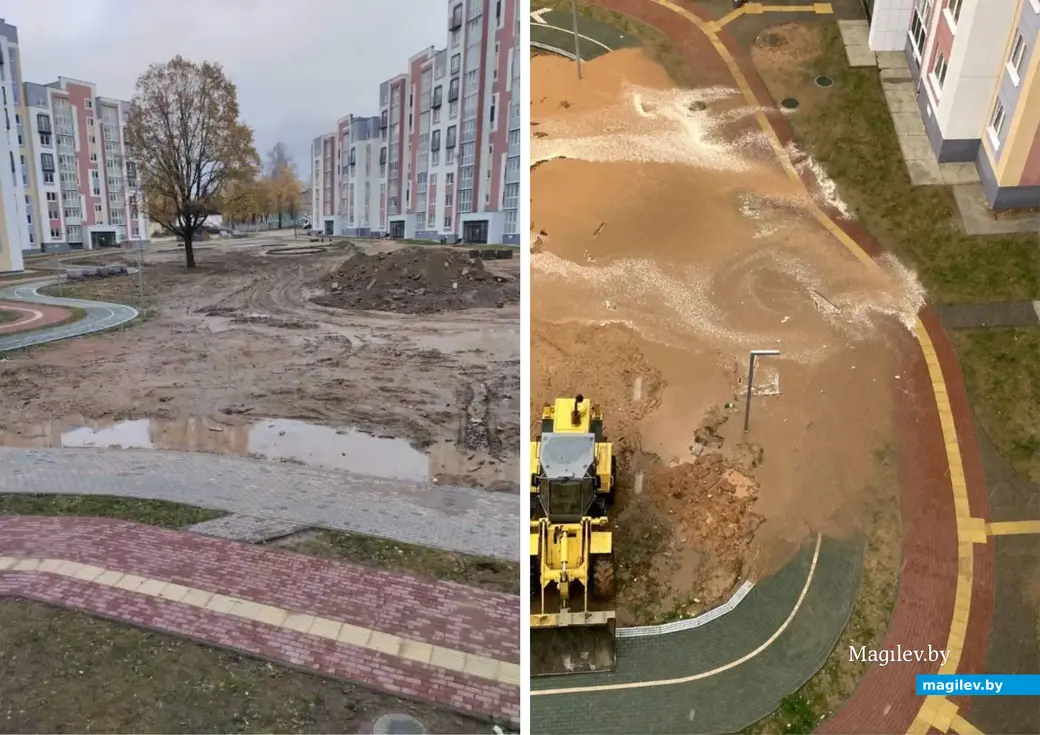 Во дворе жилого комплекса «Талисман». Фото Елены Котловской.