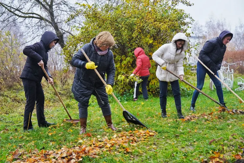 В Могилеве проходит городской субботник. 4.11.2023 г. Фото: moymogilev