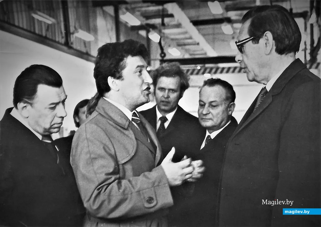 Высокое начальство посетило КШТ (справа – Первый секретарь ЦК Компартии Белоруссии Петр