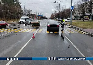 В Могилеве 13 ноября утром в ДТП пострадали женщина и ребенок