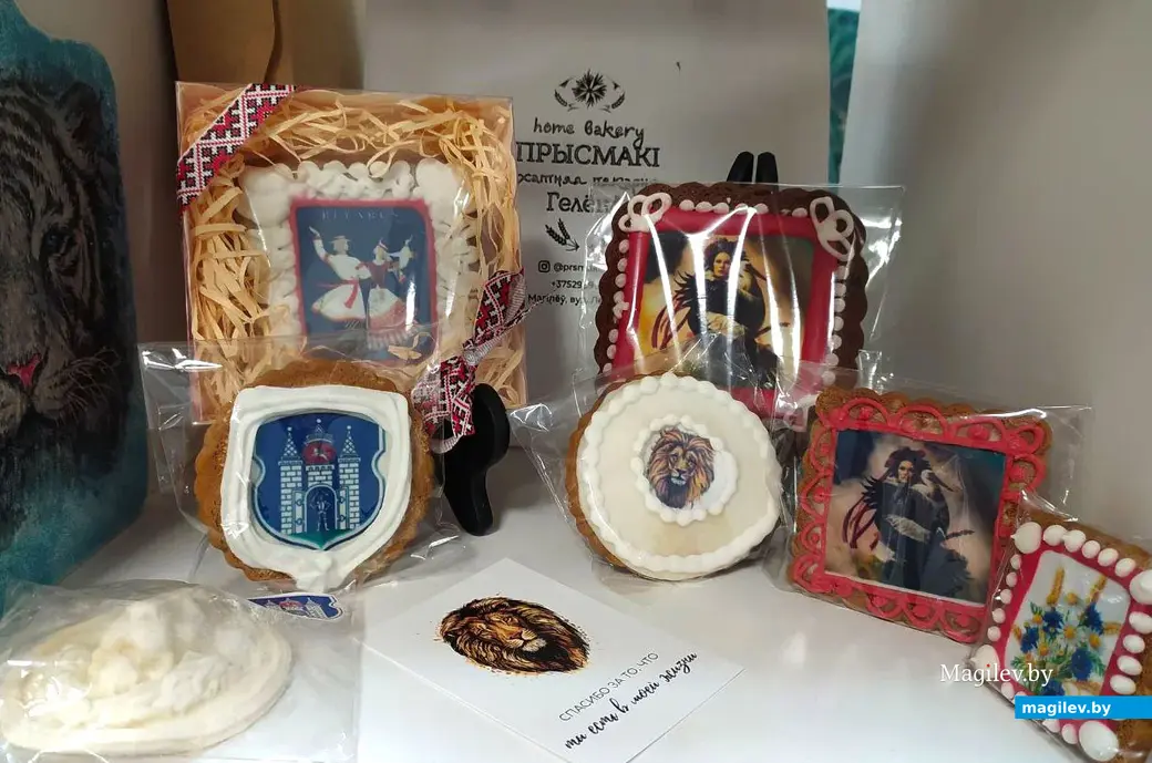 Имбирные пряники с национальными мотивами. Домашняя пекарня «Прысмакi/ГелёнА» в Могилеве. 2023 год.