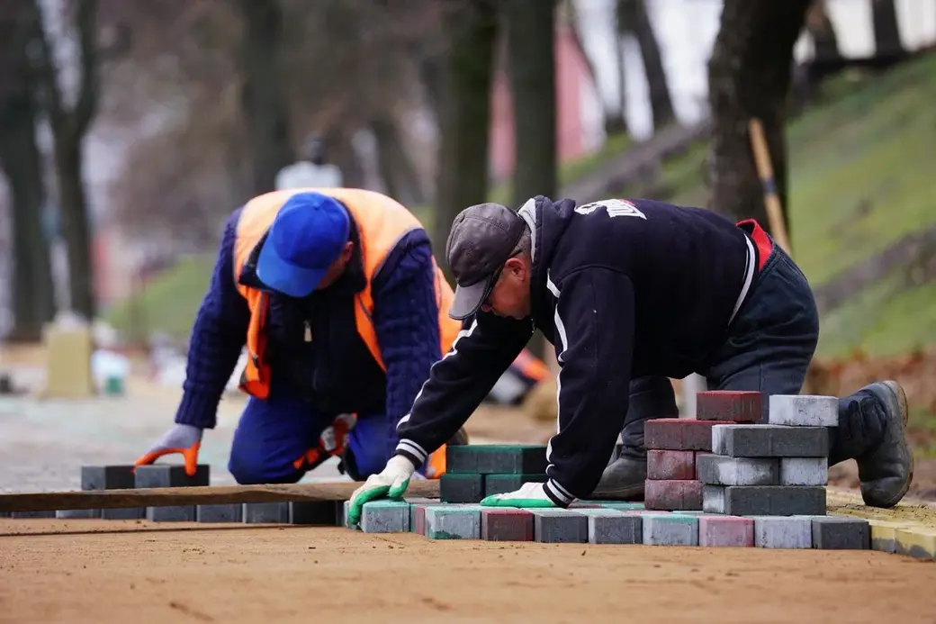 Ноябрь 2023 г. Могилев, ремонт путепровода по проспекту Шмидта.