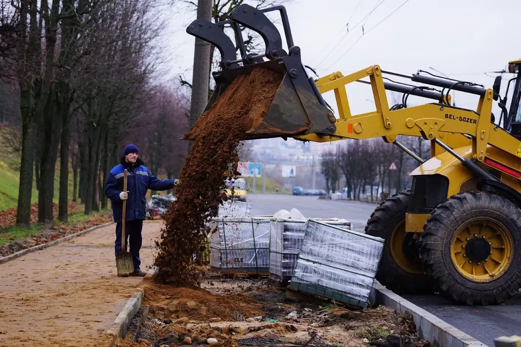 Ноябрь 2023 г. Могилев, ремонт путепровода по проспекту Шмидта.