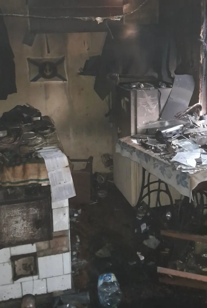 16.11.2023. Могилев. По ул.Подгорная на пожаре жилого дома погиб 52-летний мужчина. Фото: МЧС