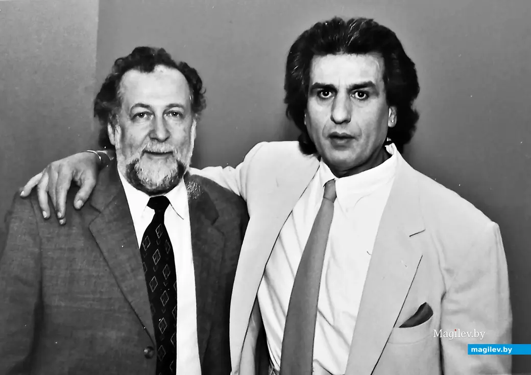 2000-е годы, Могилев. Композитор Владимир Браиловский и певец Тото Кутуньо.