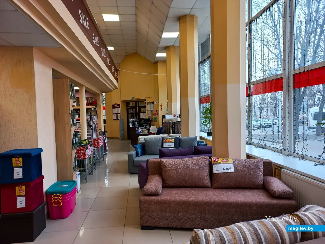 2022 год, Могилев. Вид из бывшего кафе «Березка» на проспект Мира.