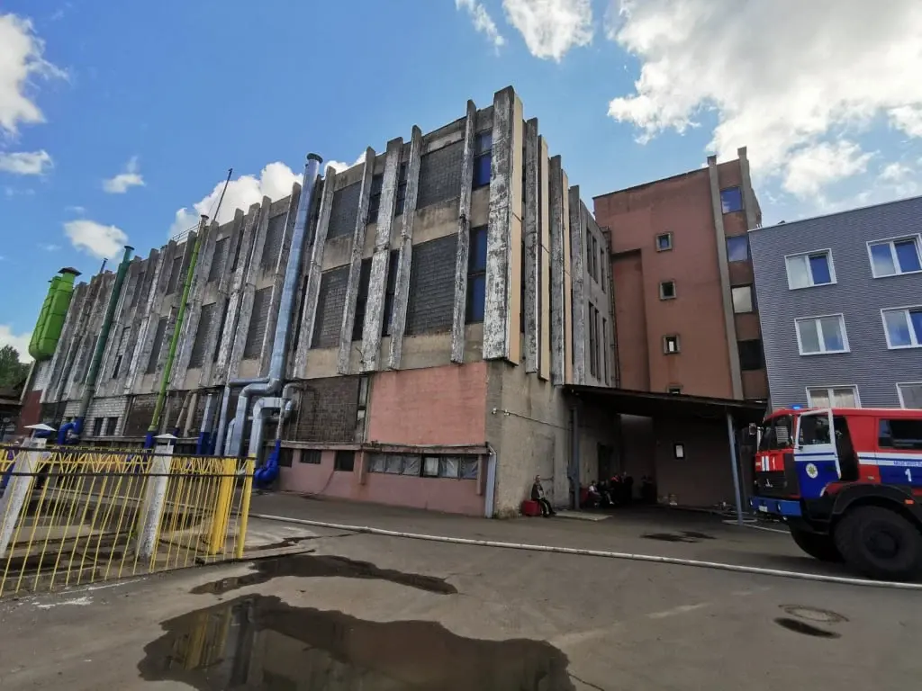 2 августа 2024 г. Могилев, ул.Космонавтов. Пожар на предприятии «Метиз».