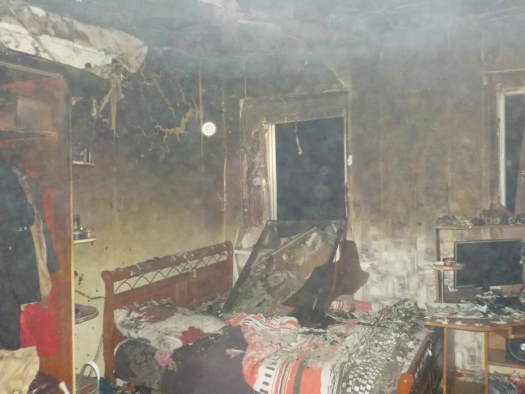 6.08.2024 г. Бобруйск, пожар на ул. Социалистической. Фото: Могилевское областное УМЧС