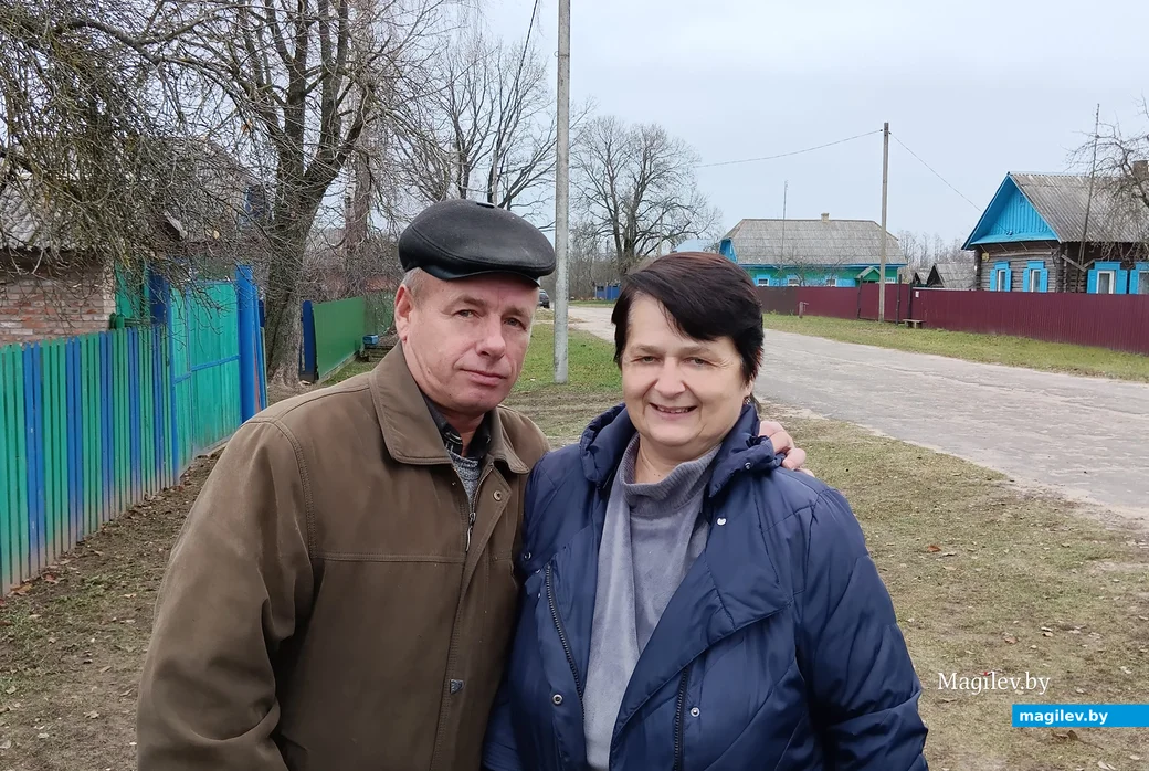 Ноябрь 2023 года. Светлана Дещеня с мужем Алексеем в Заполье.