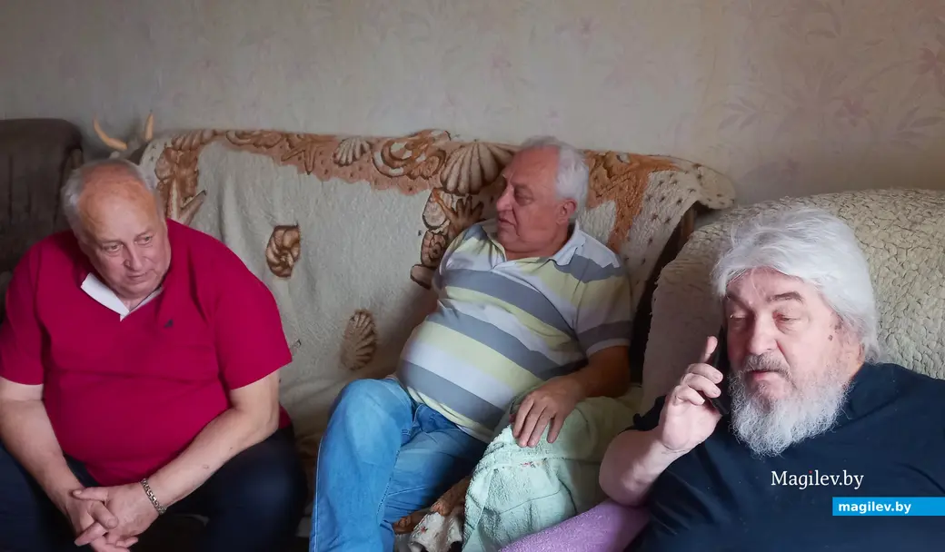 13.08.2023, Могилев. Устинович, Музыкантов, Шабалин в день 75-летия последнего.