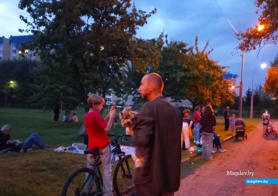 09.08.2024., Могилев, Казамировка, яблоневый сад сш №19, кино под открытым небом.