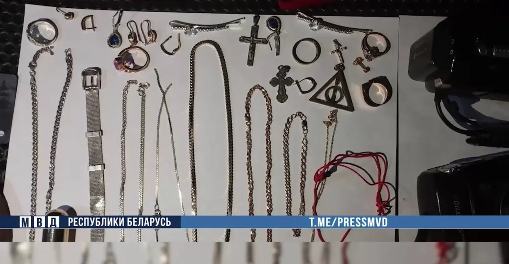 Похищенные вещи обнаружены в съемной квартире. Фото: МВД РБ