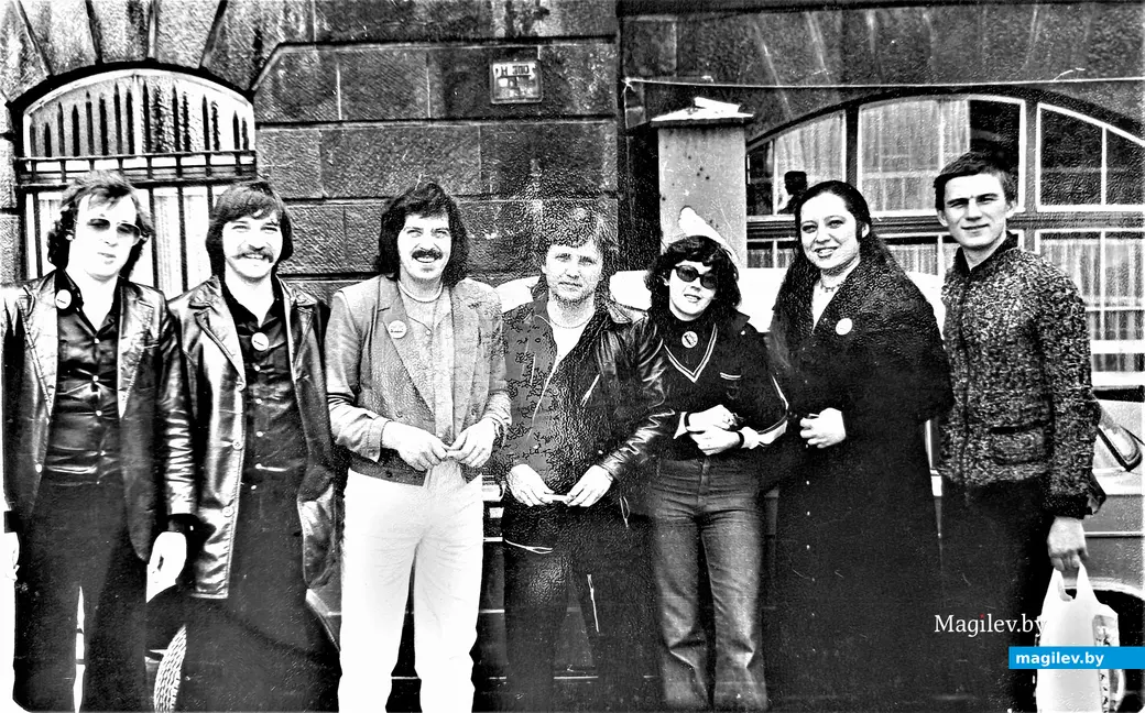 Конец 1970-х., ГДР, ансамбль «Верасы». Крайний справа – Сергей Грумо.