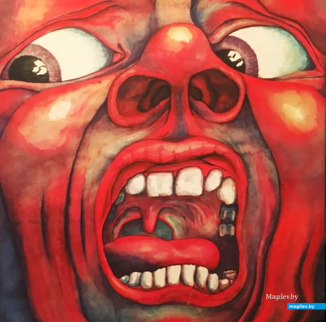 1969 г., конверт пластинки «In the Court of the Crimson King» группы «King Crimson».