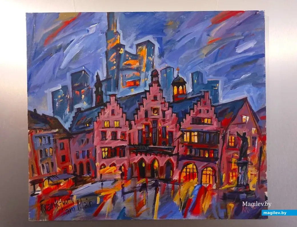 21.08.2024. Могилев, выставочный зал Музея истории Могилева. Открытие выставки Игоря Адамовича «Гарады фарбамi i лiтарамi».