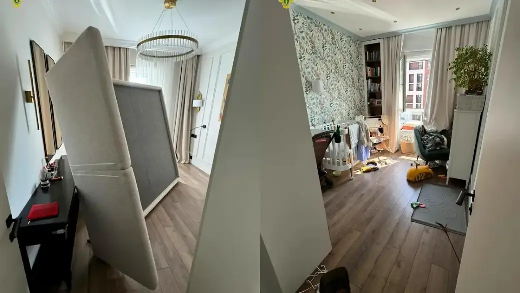 Москва, 25 августа 2024 года. Мужчина скинул с 16 этажа жену и ребенка, которые в итоге погибли. Квартира, где произошла трагедия. Фото: Прокуратура Москвы.