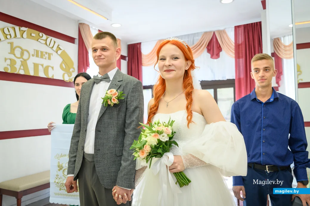 30.08.2024. Отдел ЗАГС Бобруйского горисполкома. Свадебная пара. Анна и Дмитрий