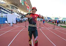 Белорусский спортсмен Никита Уколов установил новый рекорд на чемпионате мира по пожарному спорту в Китае