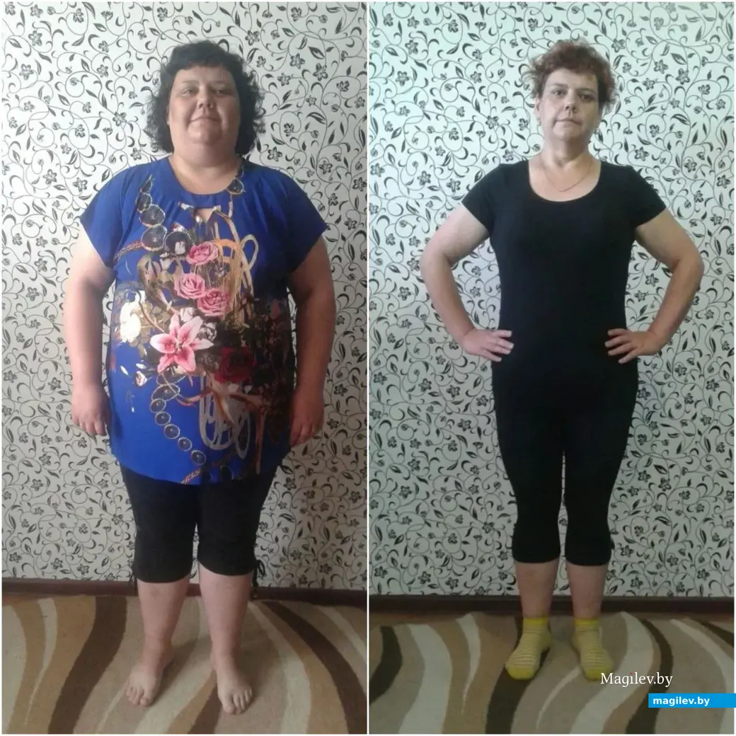 Анна Друтько до и после похудения.