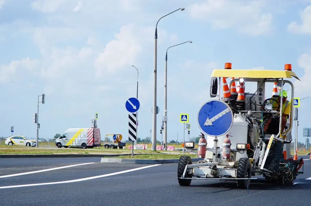 Сентябрь 2024 г. Могилев, идет к завершению строительство третьей очереди дороги-дублера улиц Якубовского-Загородное шоссе.