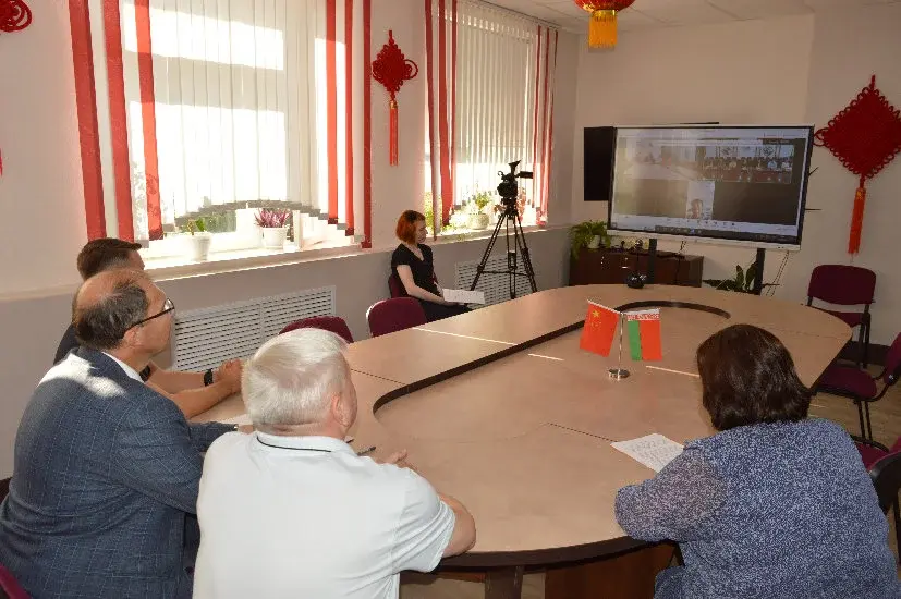 Сентябрь 2024г. Могилев, МГУ имени Кулешова. Церемония подписания Соглашения о создании Института Конфуция с Хэйхэским университетом.