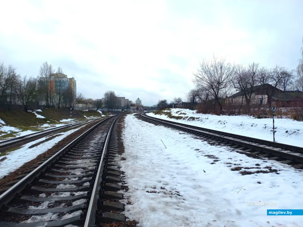 Неподалеку от домика. Могилев, зима, 2023 г.