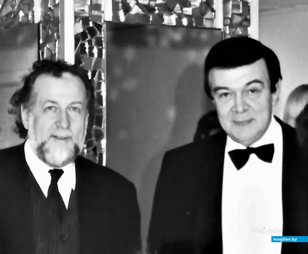 Владимир Браиловский и Муслим Магомаев. Могилев, 1990-е годы.