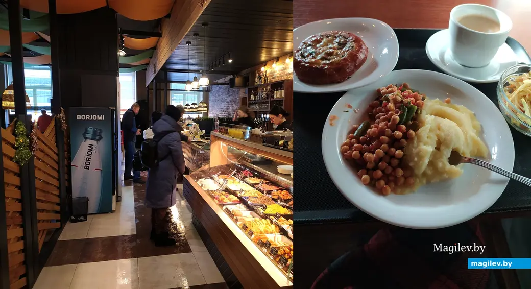 Филиал народного сетевого ресторана «Бацькi» в здании железнодорожного вокзала Гомеля. 6.01.2024 г.