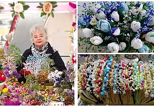 «Иногда на ярмарке можно продать только одну работу – и такое было». Как работник культуры на пенсии создает предметы декора из бисера