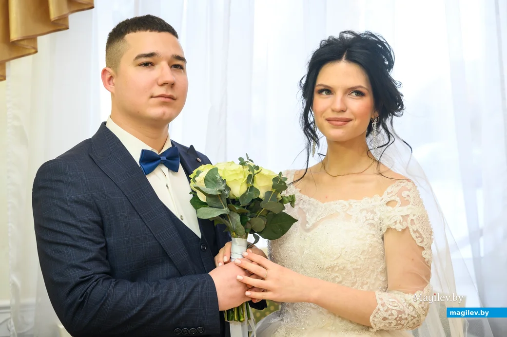 12.01.2024. Отдел ЗАГС Бобруйского горисполкома. Свадьба Дмитрия и Александры Мирошиных.